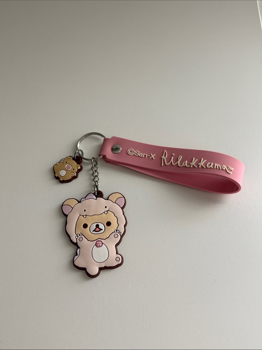 San-X Rilakkuma Dinosaur Rubber Keychain